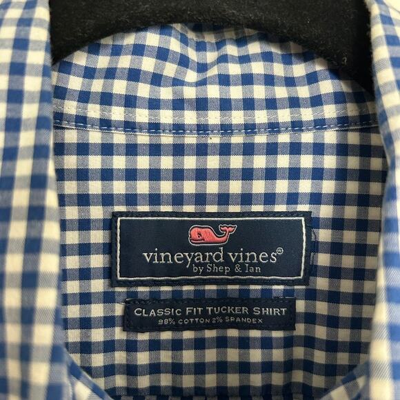 Vineyard Vines Classic Fit Tucker Shirt Mens SIZE S Gingham Check Preppy Coastal - Picture 6 of 14